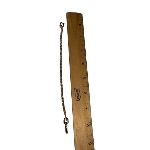 Givenchy Chain Bracelet Gold Tone Stamped GIVENCHY Paris New York - Picture 12 of 13
